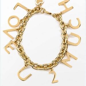Gold Love U Charm Bracelet